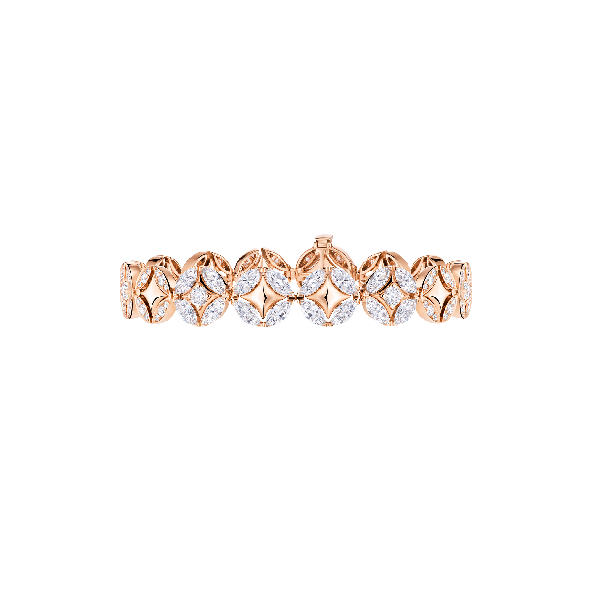 アクセサリー LOUIS VUITTON Galaxie Bracelet, Rose Gold and Diamonds - Jewelry | LOUIS VUITTON